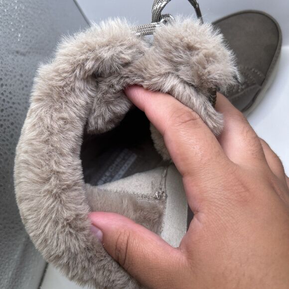 Skechers Go Walk Glacial Waterproof Winter Boots Womens 6 Dark Taupe NIB - Picture 13 of 16